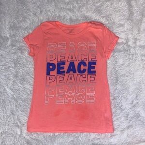 The Children's Place Pink and Blue Peace Tee